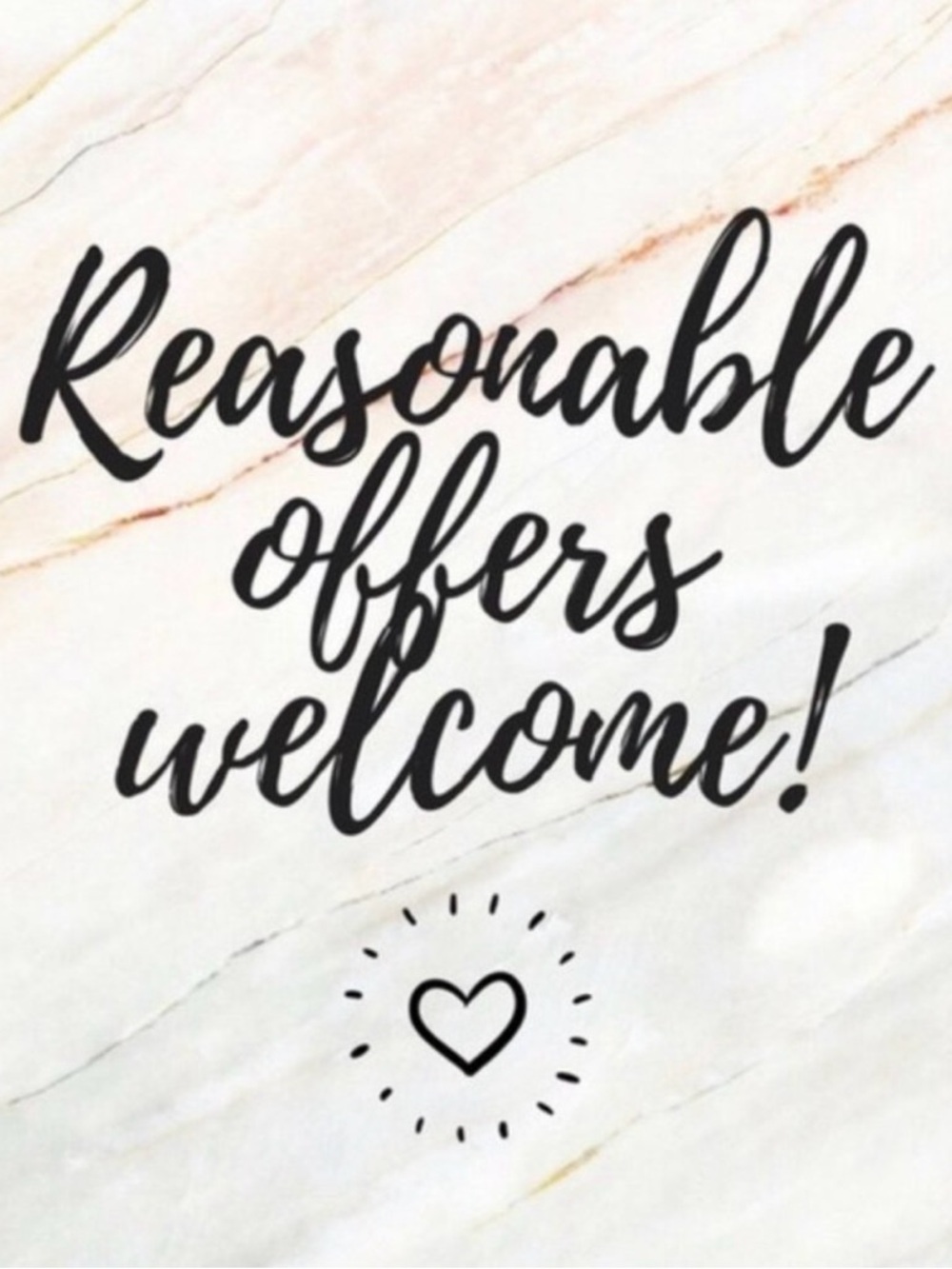 Reasonable offers welcome!